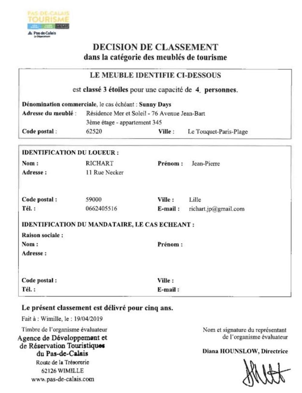 Sunny Days - App 60 M2 Avec Balcon, 4 Pers, 3E Etage, Au Calme Et Ensoleille Apartment Le Touquet Exterior photo